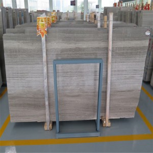 China Serpegiante Gey Lastra di marmo con venatura del legno